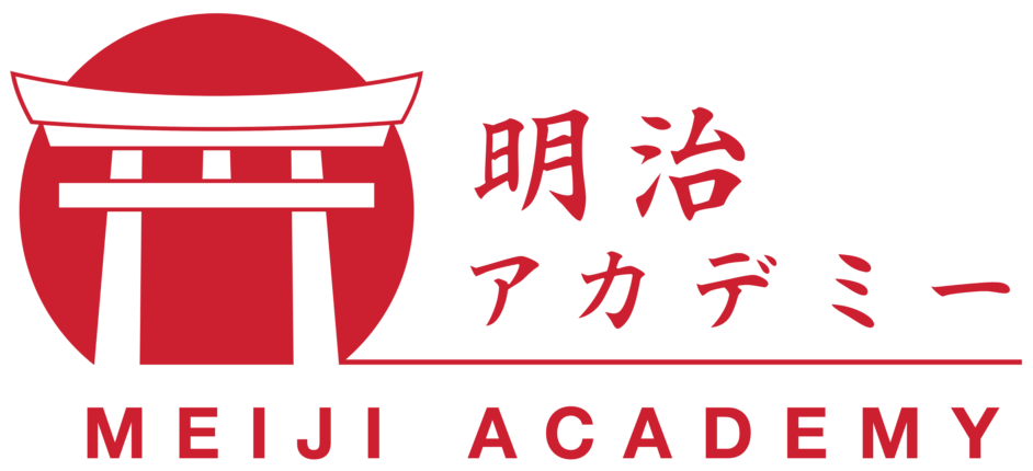 Red logo of Meiji Academy